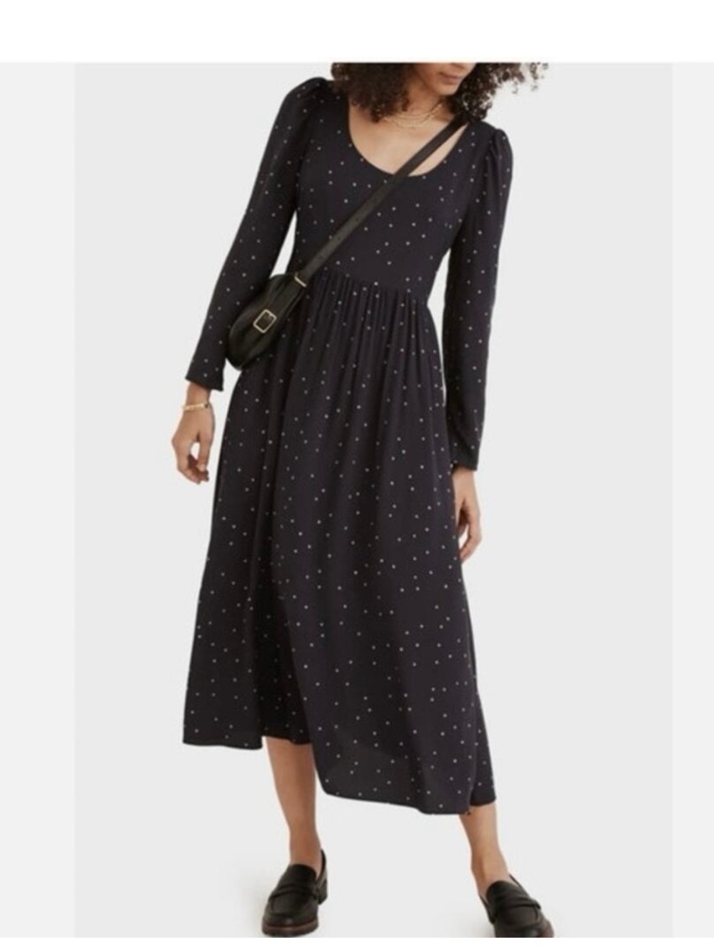 Madewell Alicia Star Print Midi Dress size 00